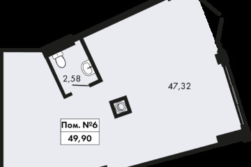 Помещение своб.назн., 49,9 м², 1/9 эт.